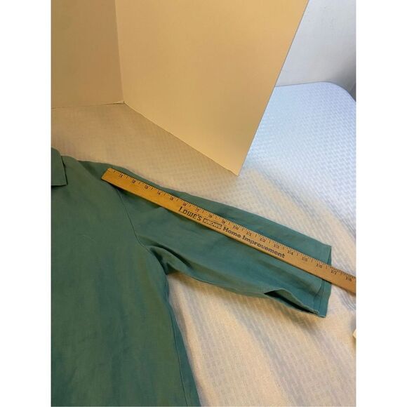 Orvis top shirts buttons small green 100 linen white translucent buttons #70534 - Picture 7 of 8